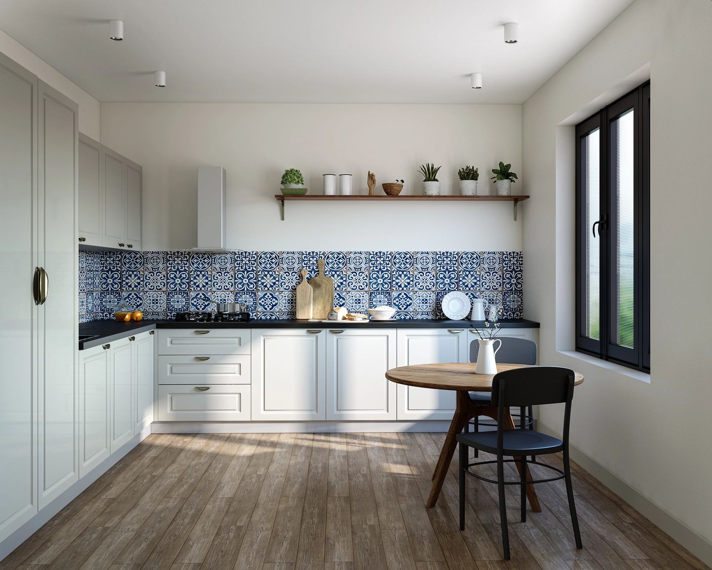 White Toned Kitchen Design